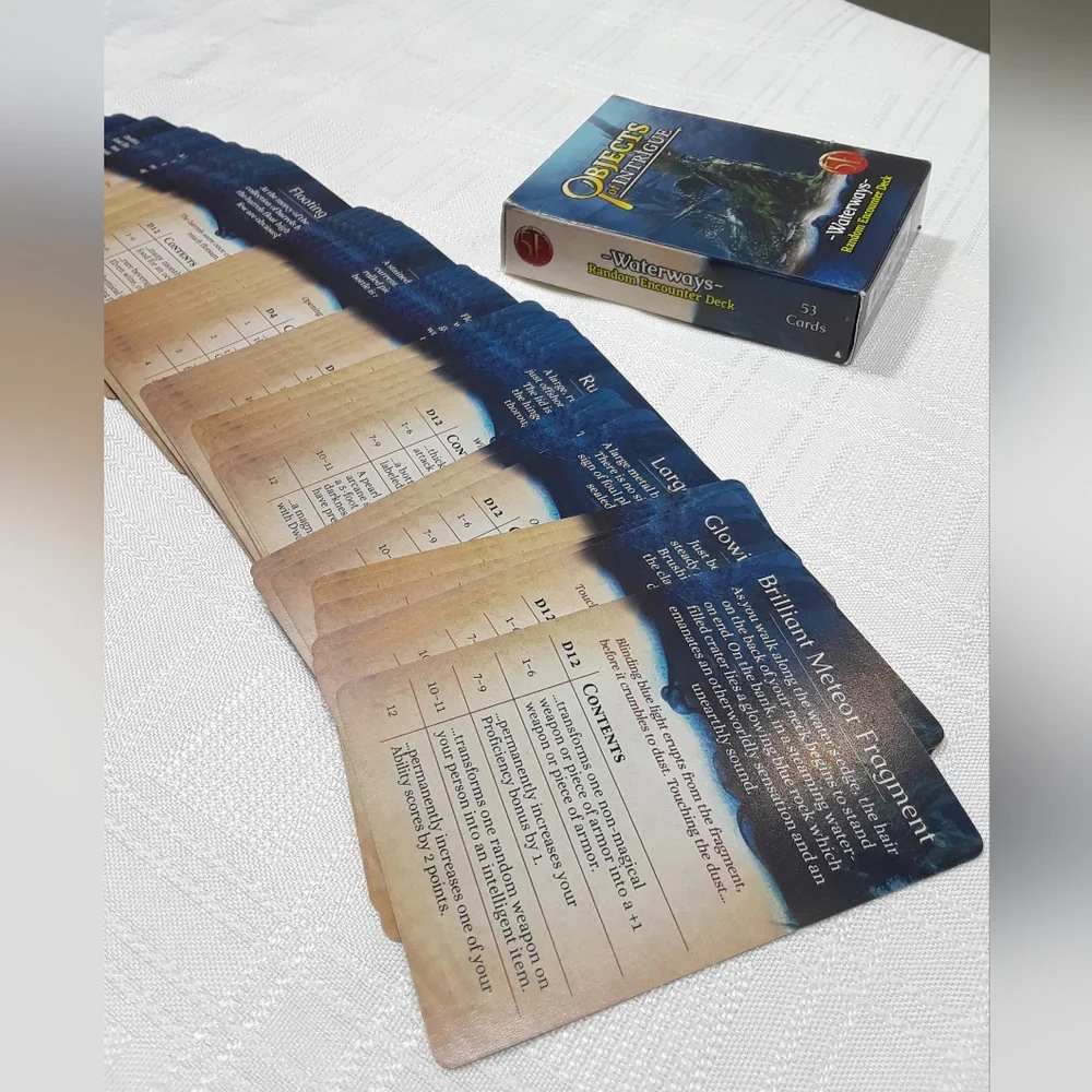 💜Kids DD Cards Objects of Intrigue Encounter Deck Waterways Adventure Card Game